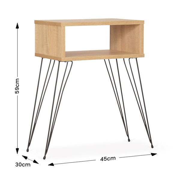 Oliver Manufactured Wood Bedside Table Wayfair.co.uk